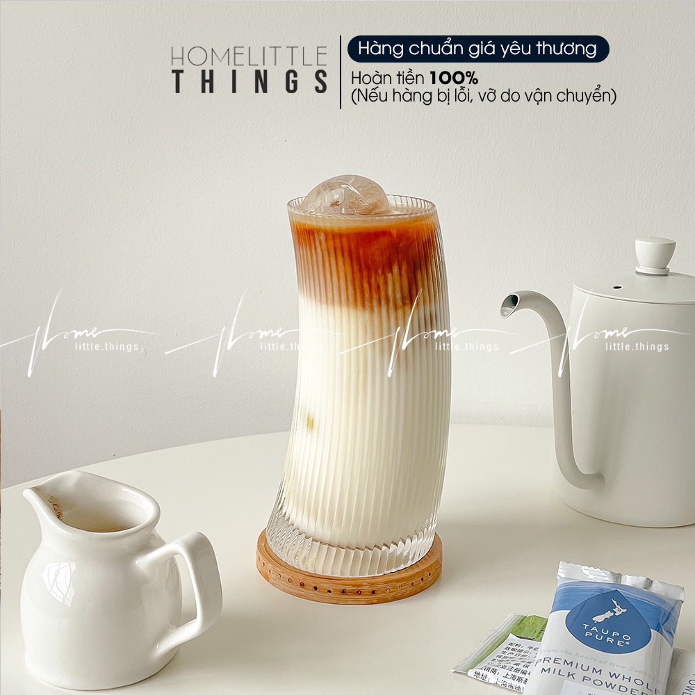 Ly, cốc thủy tinh uống nước, cà phê kiểu dáng tròn cong