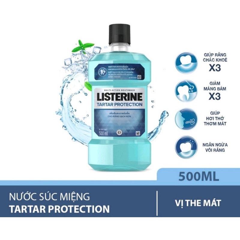 Nước Súc Miệng Listerine Tartar Protection 750ml