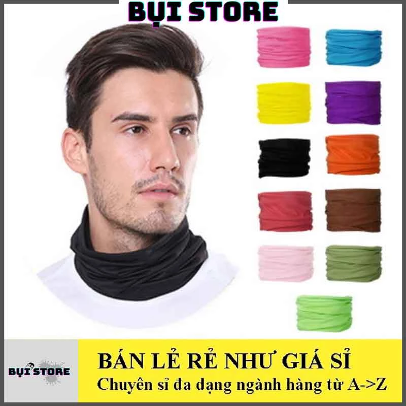 Khăn Đa Năng Chống Nắng Trơn, Khăn Ống Đa Năng Đi Phượt