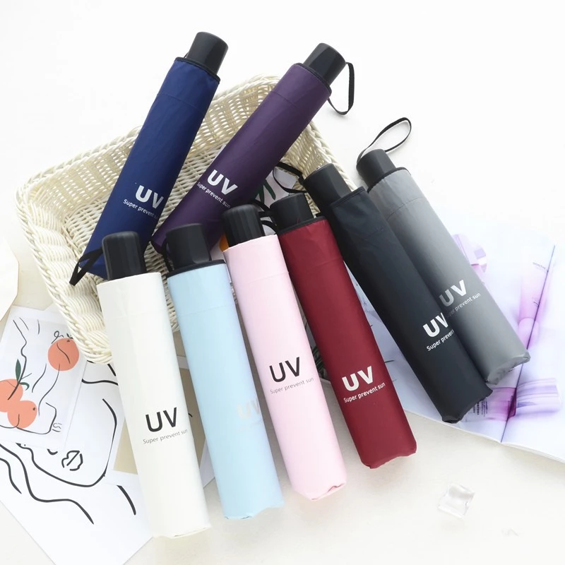 Ô Dù Chống Tia UV_ Che Mưa Che Nắng_Thiết Kế Nhỏ Gọn Cao Cấp