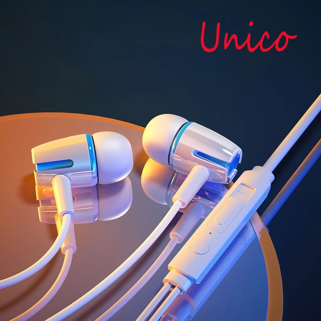 🔥Unico A🔥Tai Nghe Gaming/bass mạnh Có Dây Nhét Tai Chơi Game Chống Ồn Có Mic In Ear Cho PC IP