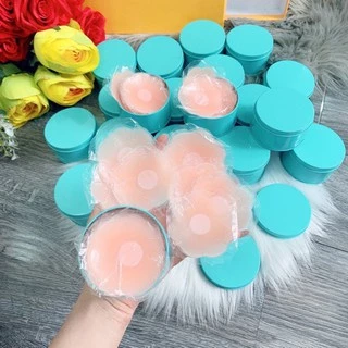 Hộp 10 Miếng Dán Ngực Silicon Siêu Dính, Dán Nhũ Hoa - Miếng Dán Ti (5 Cặp)