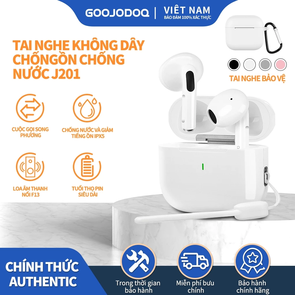 GOOJODOQ J201 IPX5 chống nước, giảm tiếng ồn, tai nghe không dây,tai nghe Bluetooth 5.3 tích hợ