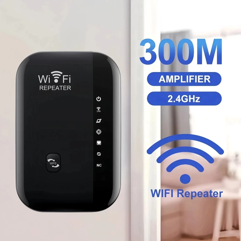 Bộ khuếch đại Wi-Fi từ xa 300Mbps Bộ khuếch đại Wi-Fi từ xa Bộ khuếch đại mạng tăng cường tín hiệu WiFi 802.11N cho bộ lặp không dây tại nhà/văn phòng