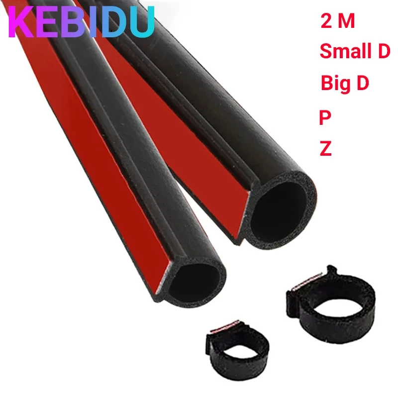 2 Mét D Z P B Loại Cửa Xe Niêm Phong Dải Cao Su EPDM Cách Nhiệt Tiếng Ồn Chống Bụi Cách Âm Xe Seal Phụ Kiện Nội Thất