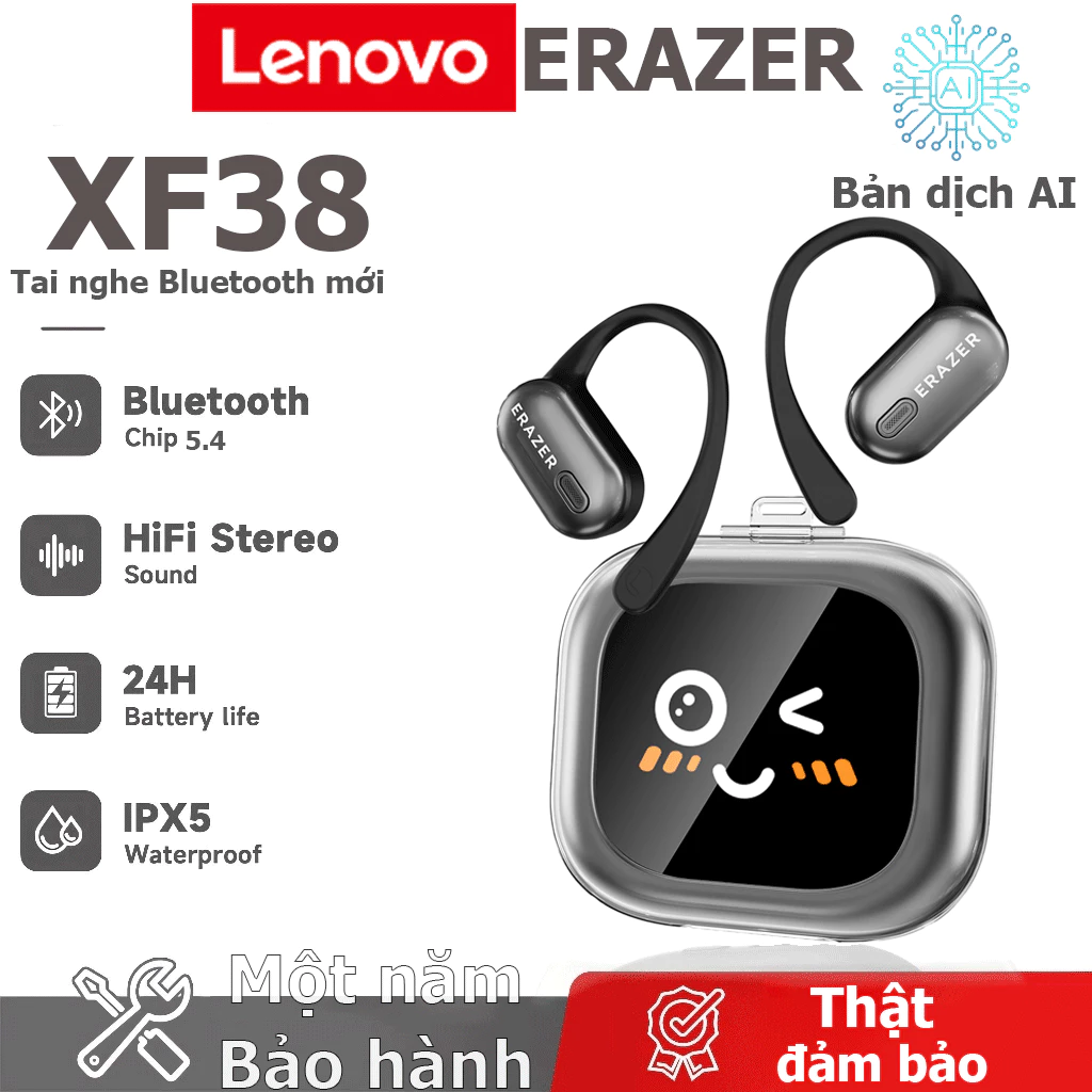 Review chi tiết sản phẩm Tai Nghe Phiên Dịch AI Lenovo ERAZER XF38
