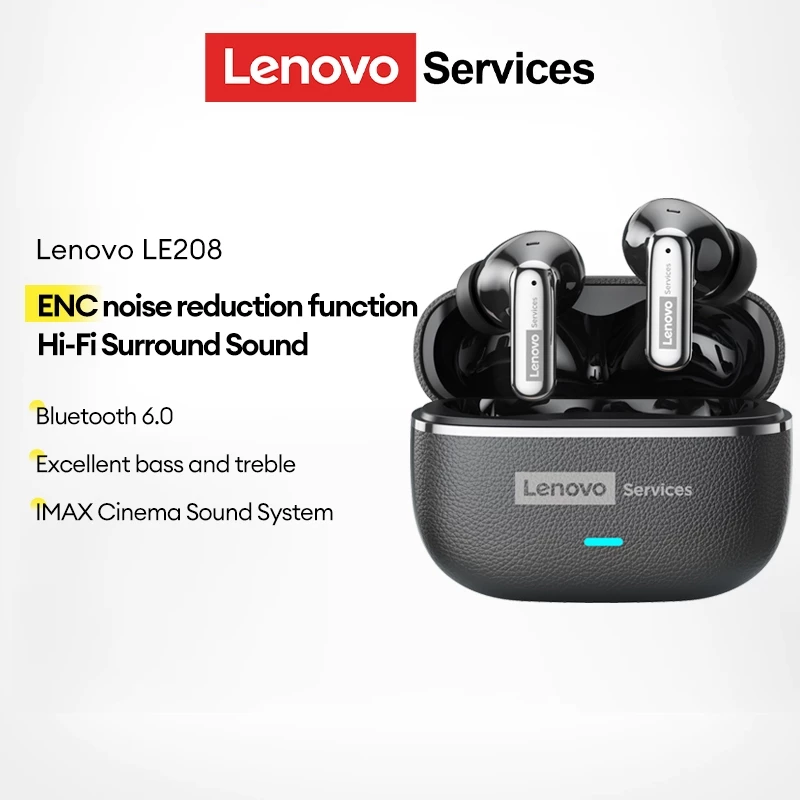 Tai nghe chơi game Lenovo LE208 Tai nghe Bluetooth Độ trễ thấp IPX5 Chất lượng âm thanh HIFI ch