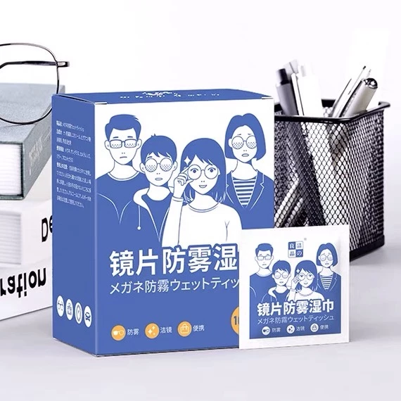 Hộp 100 Khăn Lau Kính Nano Chống Mờ Sương, Vân Tay