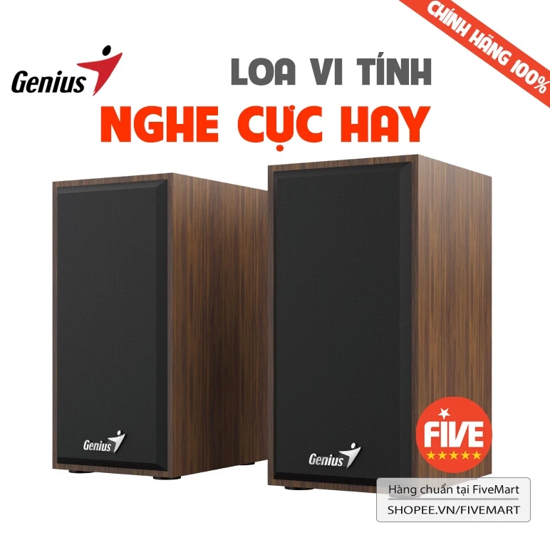 Loa Vi Tính Genius Nghe Hay Bass Mạnh Mẽ Thiết Kế Đẹp Có Cổng USB Và Jack 3.5 Hàng Nhập Khẩu Ch