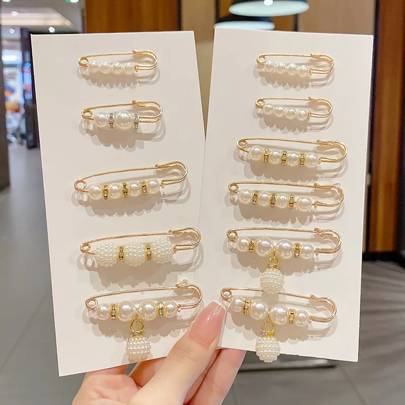 Set 10 gim cài ghim cài thắt lưng quần/ áo cố định đính nhiều phụ kiện nhỏ phong cách Hàn Quốc thời trang mùa hè trang sức ghim cài quần gim cài quần kẹp quần cài quần bị rộng