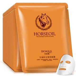 Set 5 Mặt nạ dưỡng trắng da, cấp ẩm, thải độc Dầu Ngựa Bioaqua