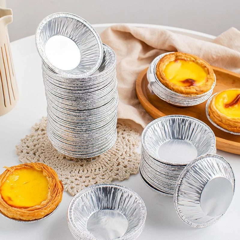 Set 100 Chén Giấy Bạc Lót Khuôn Nướng Bánh