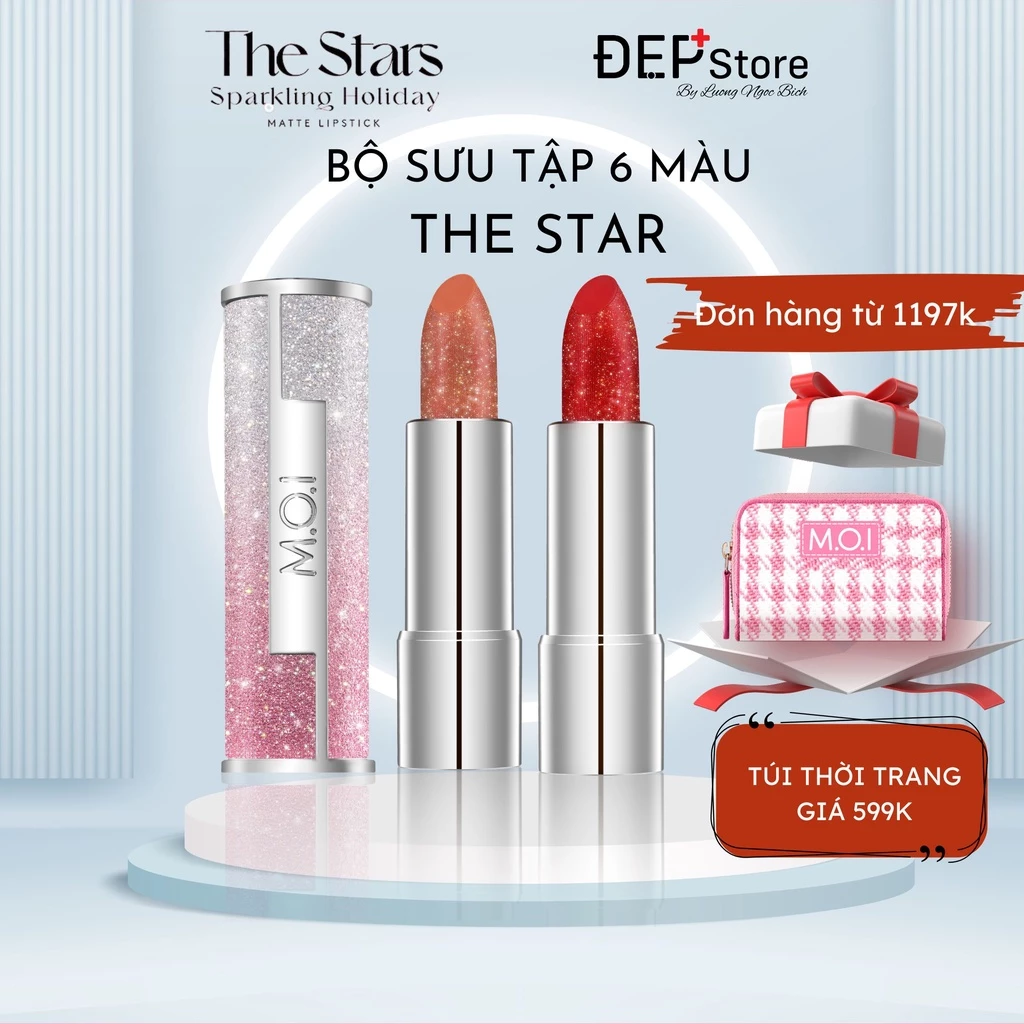 Son môi ì M.O.I cosmetics the star bản giới hạn 4g quà 20 10 tặng mẹ