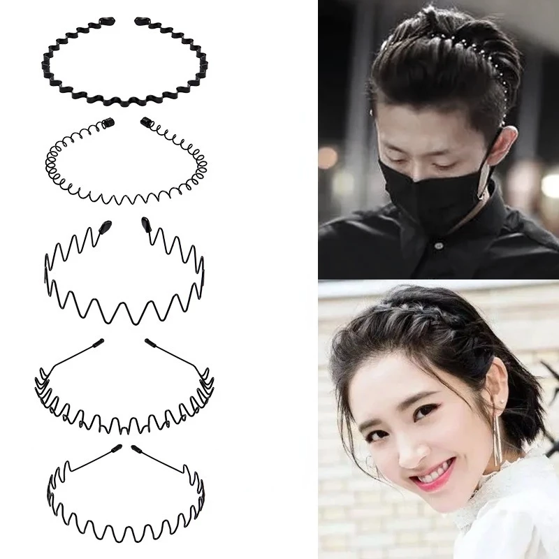 Cài Tóc Kim Loại Màu Đen Vô Hình Phong Cách Hàn Quốc Unisex