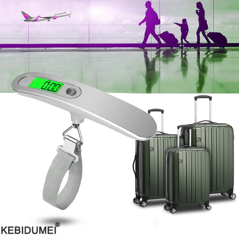 Cân Hành Lý Điện Tử 50kg x 10g Màn Hình LCD