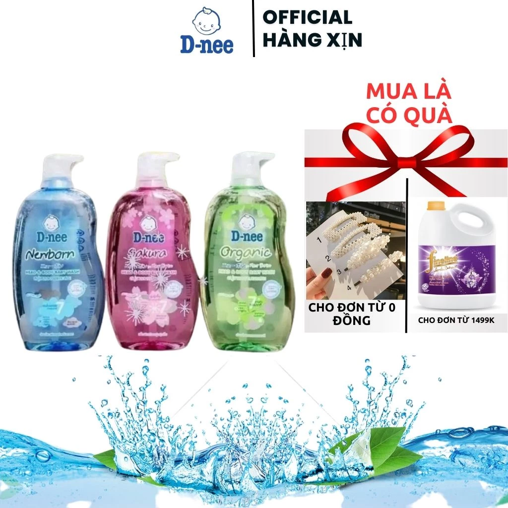 Sữa tắm gội toàn thân cho bé Dnee 380ml - Từ 0 đến 3 tuổi ..