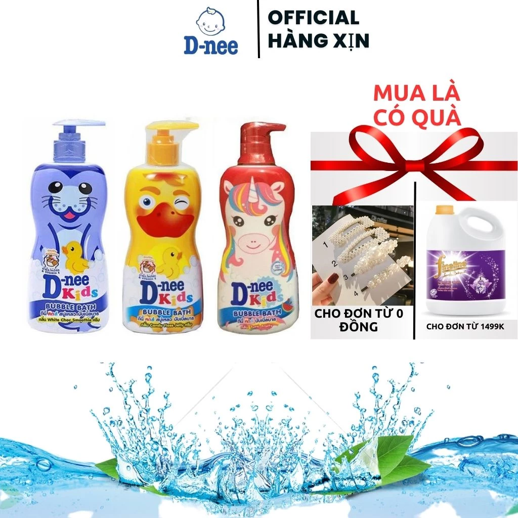 (Nhập khẩu) Sữa Tắm Dnee-Kid Hình Thú 350ml - Sữa tắm an toàn cho bé yêu ..