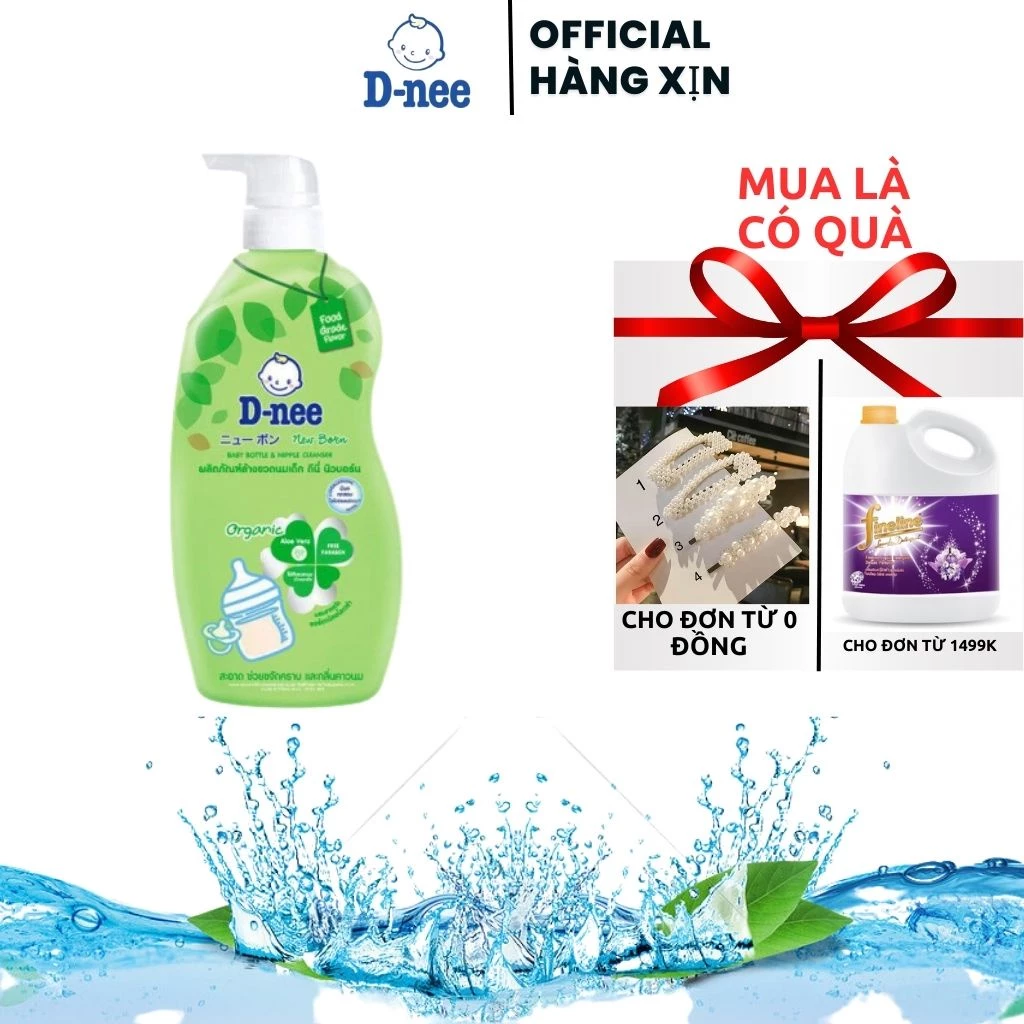 (NHẬP KHẨU) Nước rửa bình/ xúc bình sữa Dnee Thái Lan 600ml mẫu mới ..