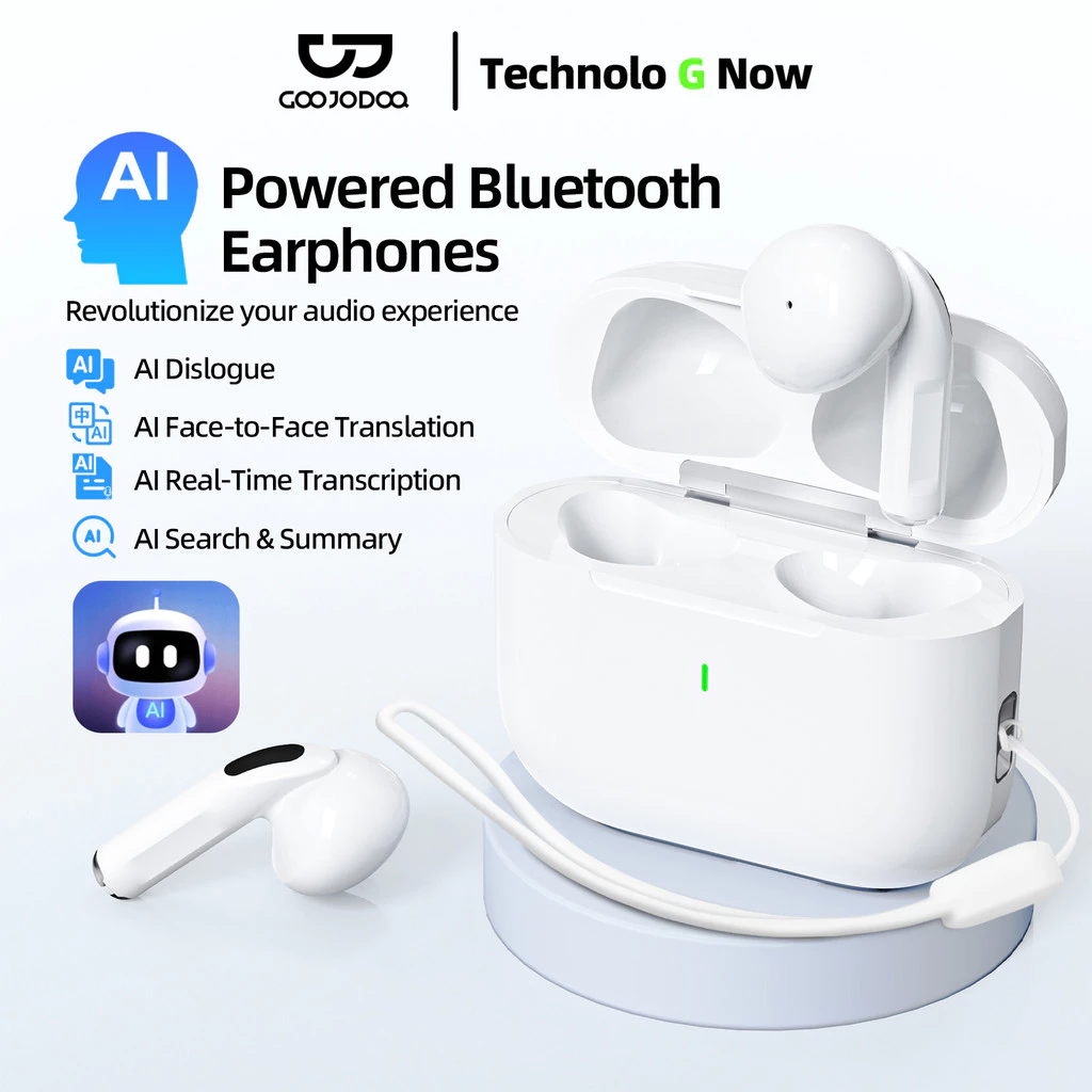 Tai nghe Bluetooth nhét đa chức năng GOOJODOQ giọng nói AI thông minh ngôn ngữ dịch thời gian t