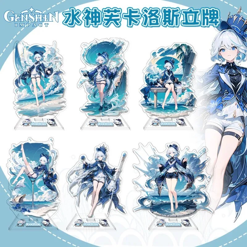 Mô hình Standee Genshin Impact Fontaine Focalors Acrylic Furina