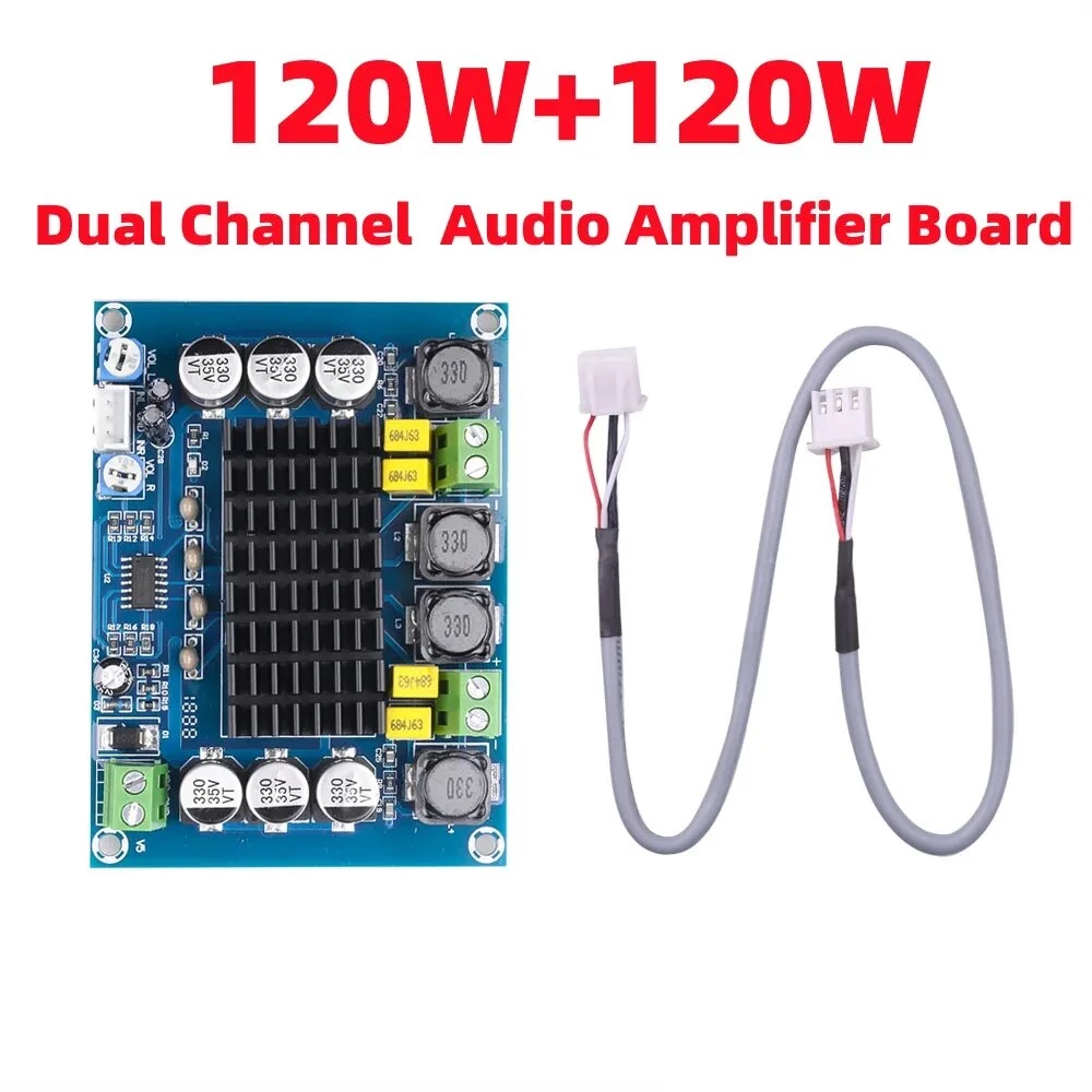 Bảng Mạch Khuếch Đại Âm Thanh Kỹ Thuật Số dc12-26v 2 * 120w cs8673 240w