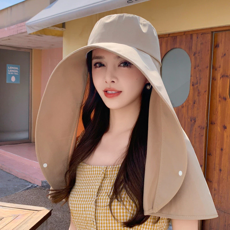 Mũ Nón Chống Nắng Vành Rộng [ Hàng Dày Loại 1 ] Bảo Vệ Mặt Cổ Chống Tia UV Vành 8,5cm Thời Trang Mùa Hè Mẫu Mới 2025