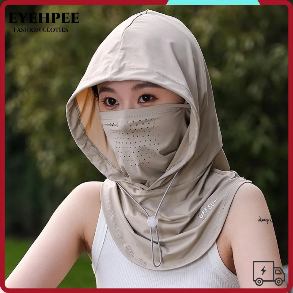 Mũ EYEHPEE , có khăn choàng Mũ trùm đầu thoáng khí, Mũ chống nắng Ice Silk Thể thao ngoài trời