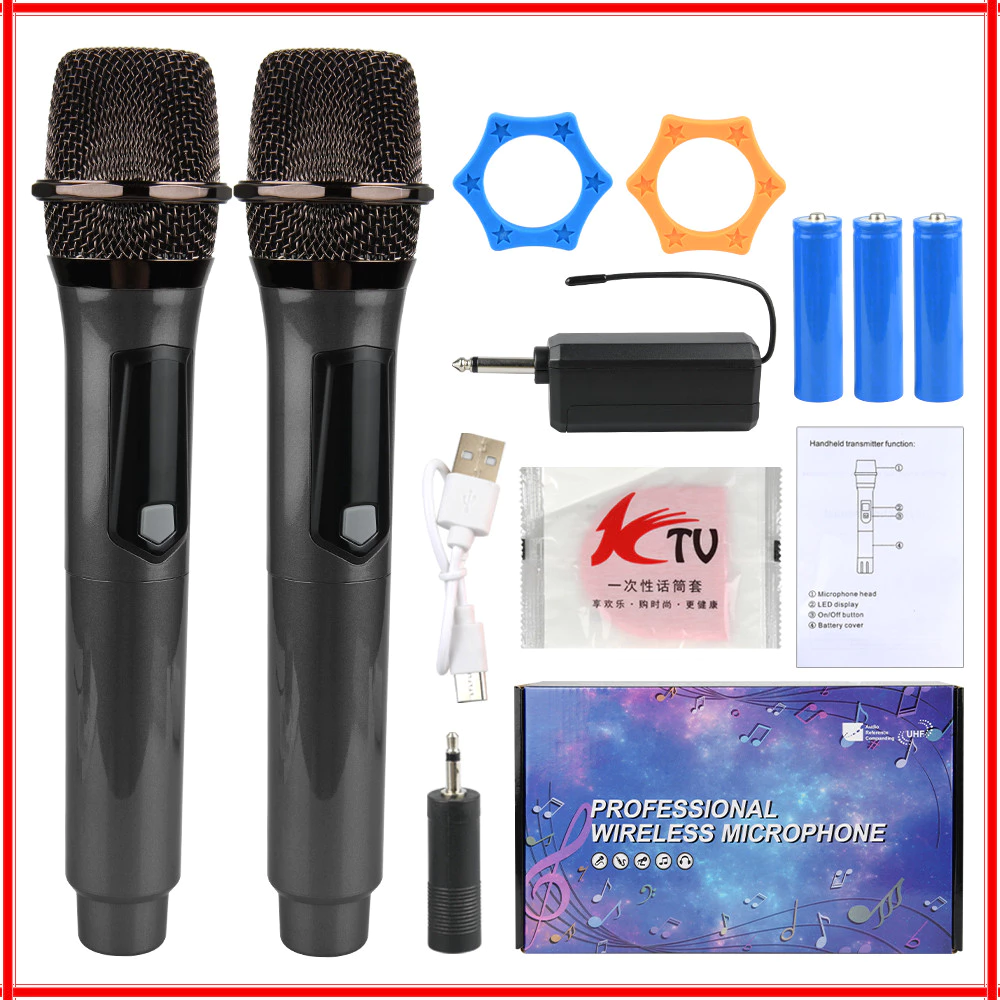 Micro Karaoke Không Dây Đa Năng MU02 PIN SẠC CAO CẤP - Dành cho mọi LOA KÉO, ÂM LY, VANG CƠ- VA