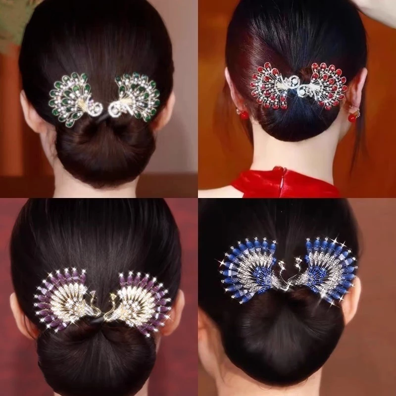 Kẹp tóc con công Updo thời trang Hàn Quốc dành cho nữ