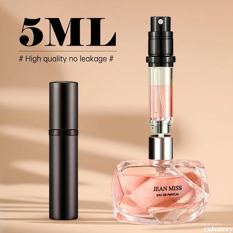 1PC 5ML Nước Hoa Atomizer Di Động Chất Lỏng Hộp Đựng Mỹ Phẩm Du Lịch Mini Nhôm Xịt Alcochol Rỗng Chai Có Thể Đổ Lại