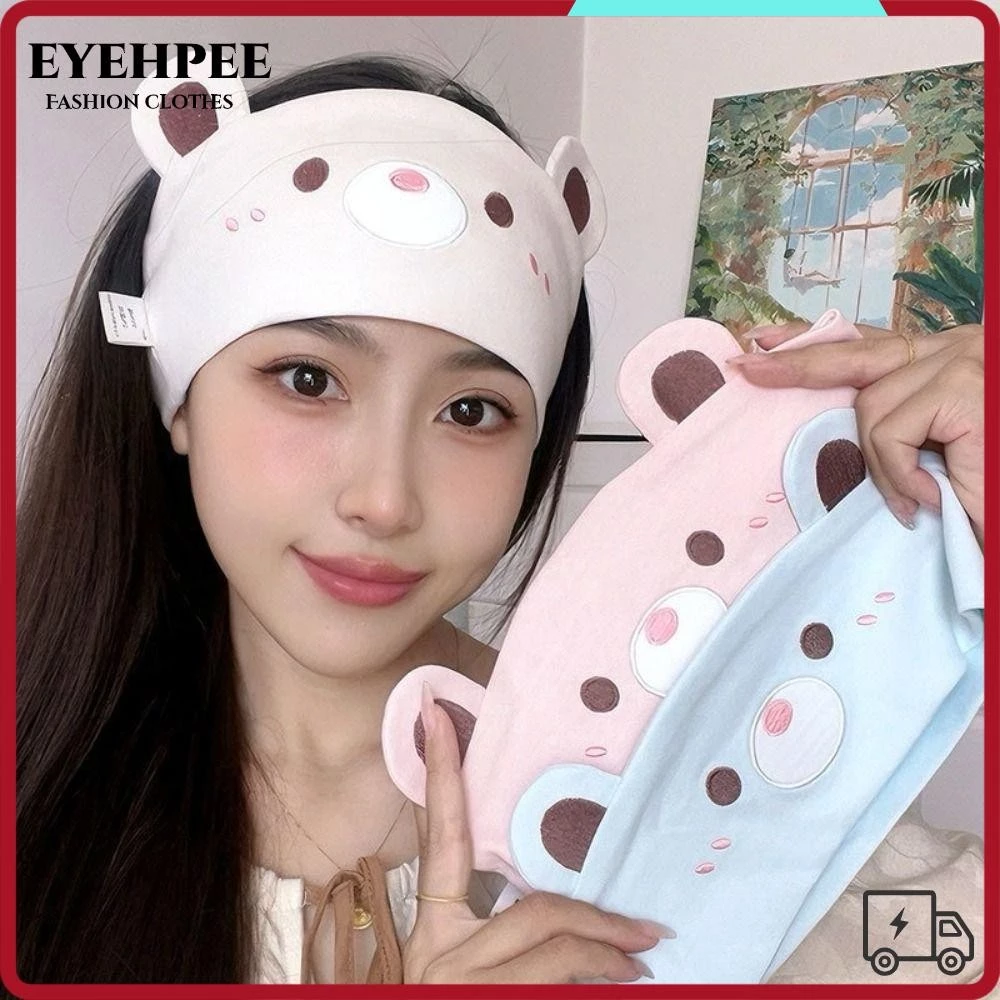 Khăn trùm đầu bà bầu EYEHPEE, Mũ dưỡng ẩm sau sinh chống gió cho bà bầu, Dây buộc tóc thoải mái bằng vải Cotton dễ thương