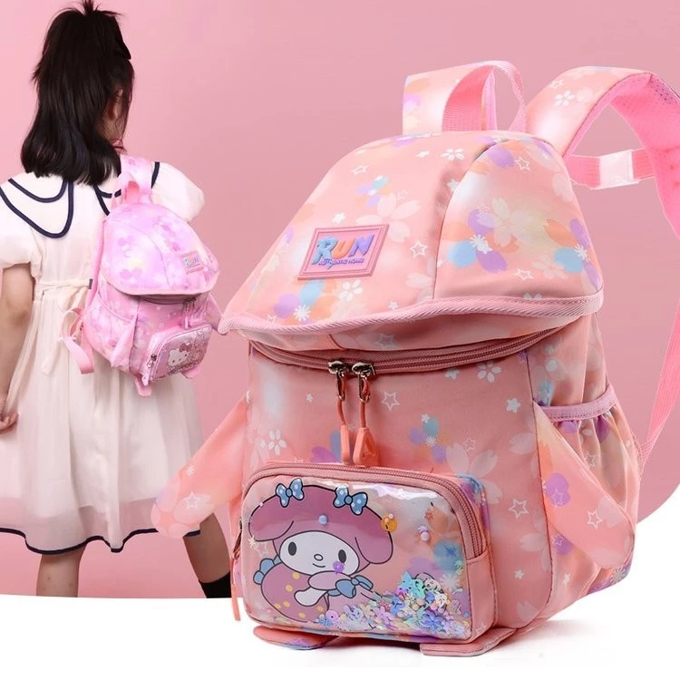 Balo mầm non hình nấm chất liệu polyester cho bé Trai, bé gái chống thấm nước siêu nhẹ