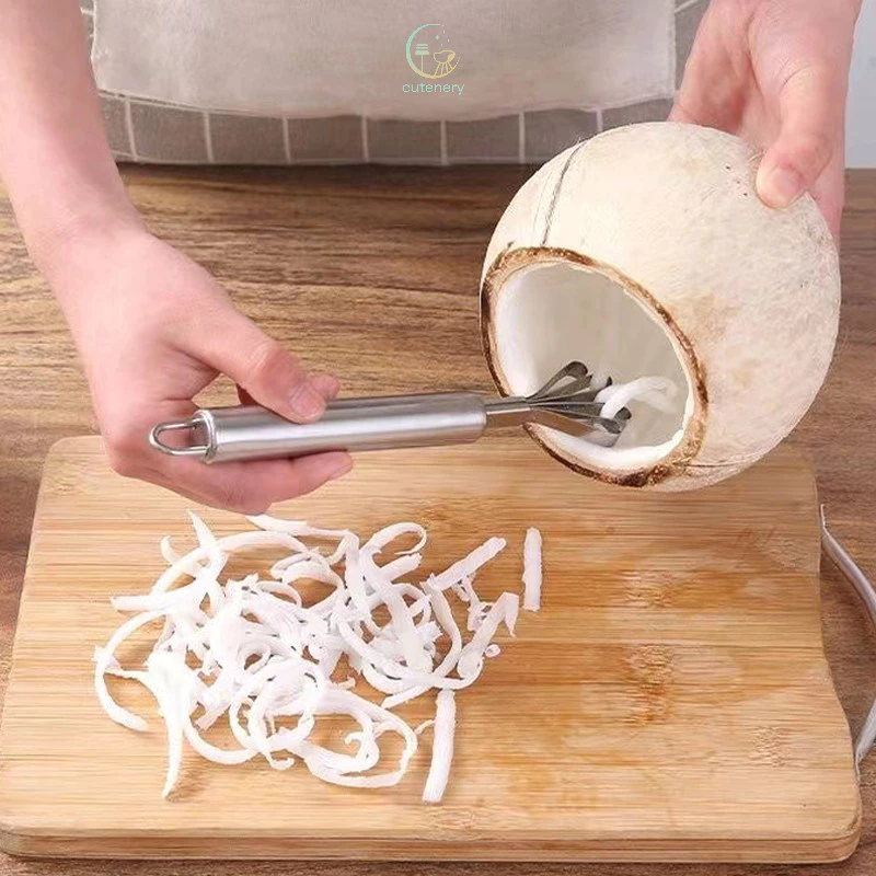 Dụng Cụ Nạo Dừa Sợi, bào sợi các loại trái cây - Đánh vảy cá siêu tốc bằng thép loại xịn