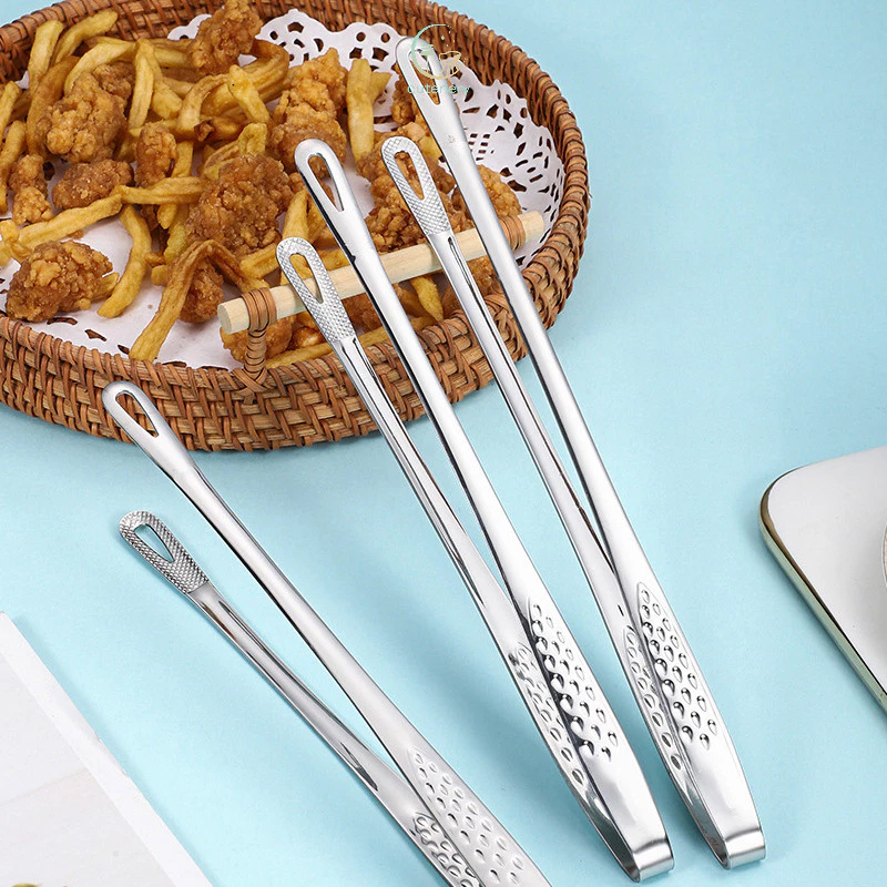 Kẹp đa năng chống trượt, chịu nhiệt, kẹp thực phẩm bằng thép không gỉ, kẹp dùng cho nướng BBQ