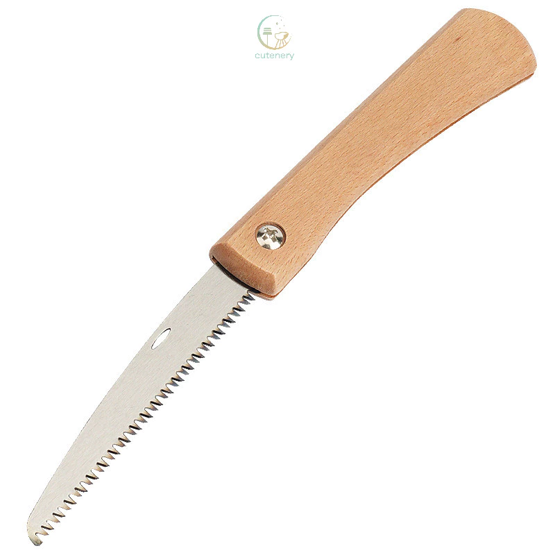 Cưa mịn xếp tay cầm cán gỗ gấp gọn