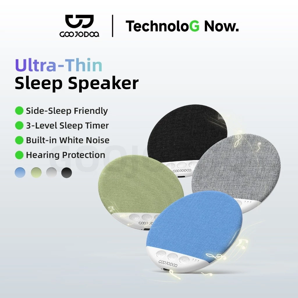 GOOJODOQ Loa Bluetooth Không Dây Siêu Mỏng Cho Giấc Ngủ Mini Di Động Hẹn Giờ Thông Minh Thời Gi