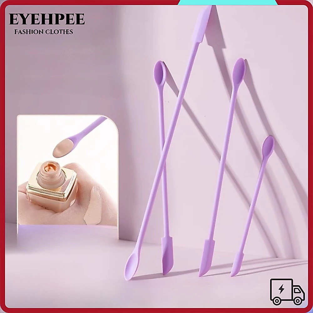 EYEHPEE 3 Cái / bộ Dụng cụ cạo nền, Dụng cụ cạo chai rỗng mềm hai đầu, Silicone hữu ích Có thể tái sử Dễ dàng làm sạch cụ cạo bình sữa Ứng trang điểm