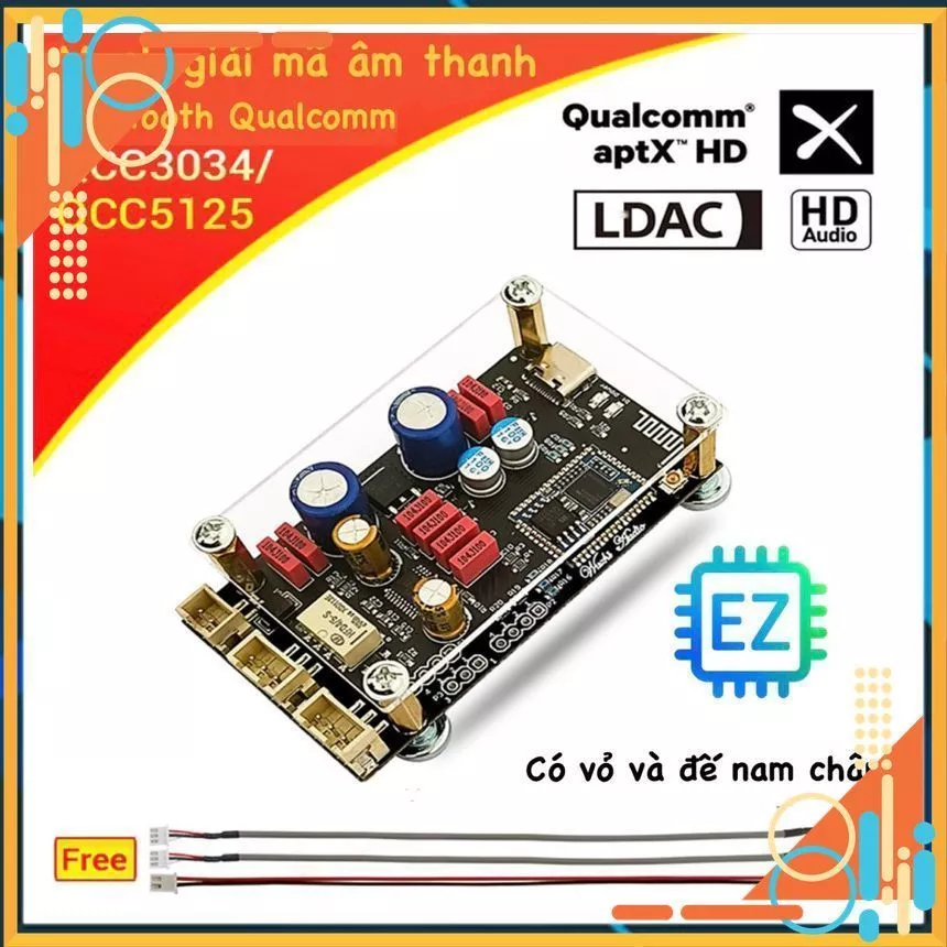 Mạch Giải Mã Âm Thanh Bluetooth APTX/DAC QCC 3034, 5125