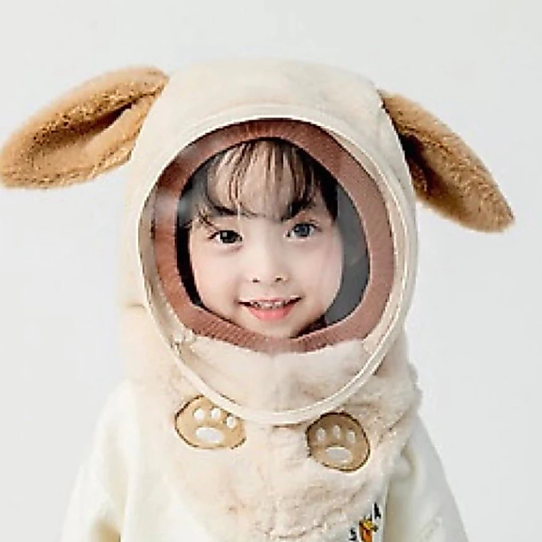 Mũ Len Lông Cừu Hạn Chế Gió Bụi Kèm Kính Bảo Vệ Đầu Thời Trang Chắc Chắn Ấm Áp (sile)