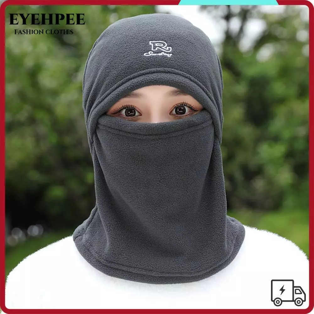Mũ Balaclava lông cừu cực EYEHPEE, Máy hâm nóng cổ có mũ trùm đầu chống thấm nước nhiệt, Trượt tuyết đi xe đạp ngoài trời để che mặt thời tiết lạnh cho nam giới
