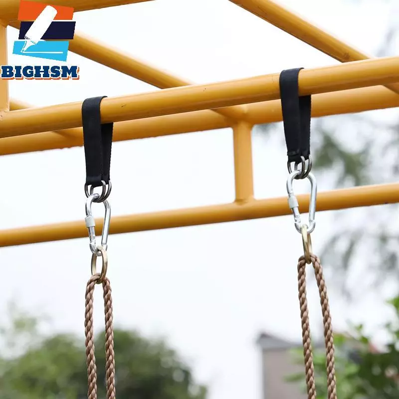 [BIGHSM] Dây xích đu cây ngoài trời 200kg Dây treo vòng móc hạng nặng Dây đai kết nối cho túi đấm Hammo Thanh ngang xoay