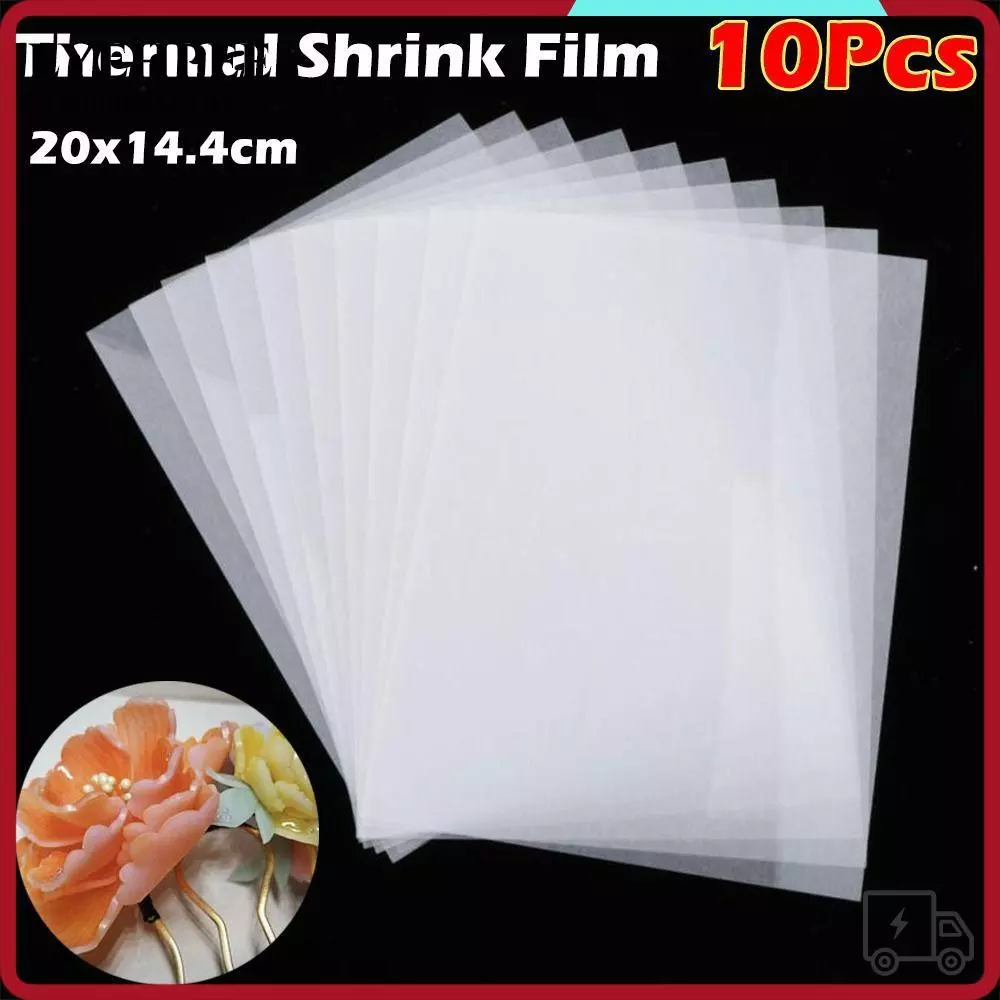 EYEHPEE 10 Tấm Nhựa Thu Nhỏ, Phim Thu Nhiệt DIY Vui Nhộn, Giấy Phim Nghệ Thuật Thu Nhỏ Trong Suốt Cho Đồ Dùng Handmade Làm Tiệc Deco
