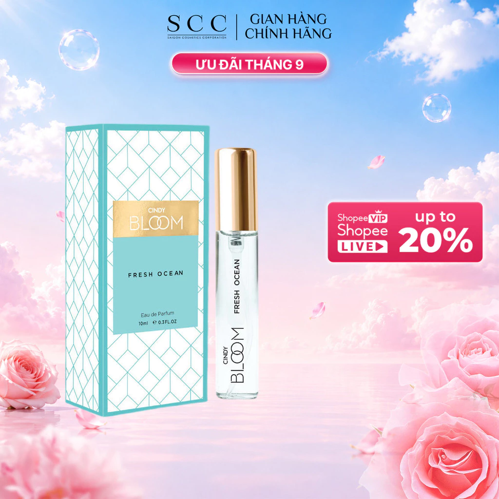 Nước Hoa Nữ CINDY BLOOM Fresh Ocean Hương Năng Động Trẻ Trung 10ml