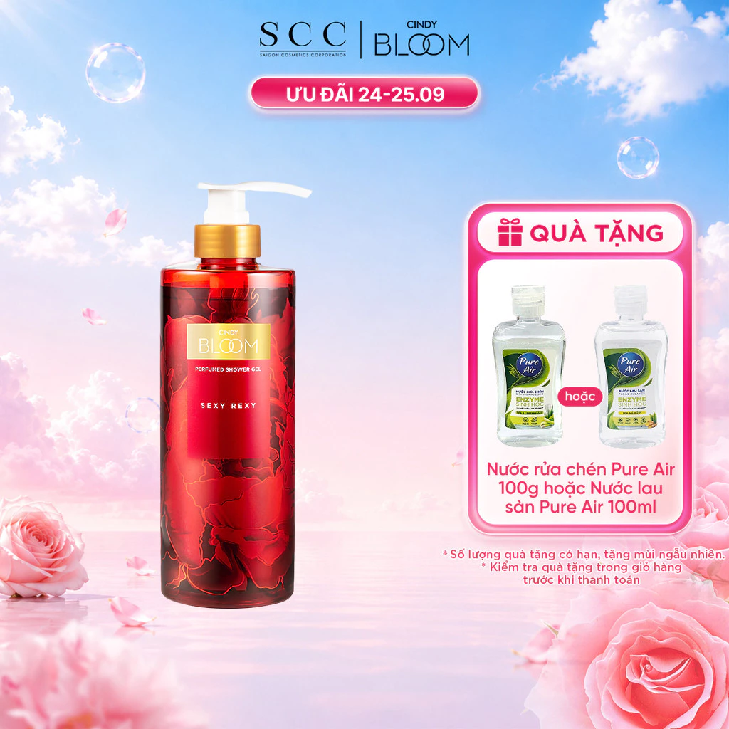 Sữa Tắm Nước Hoa CINDY BLOOM Sexy Rexy Hương Gợi Cảm Quyến Rũ 640g