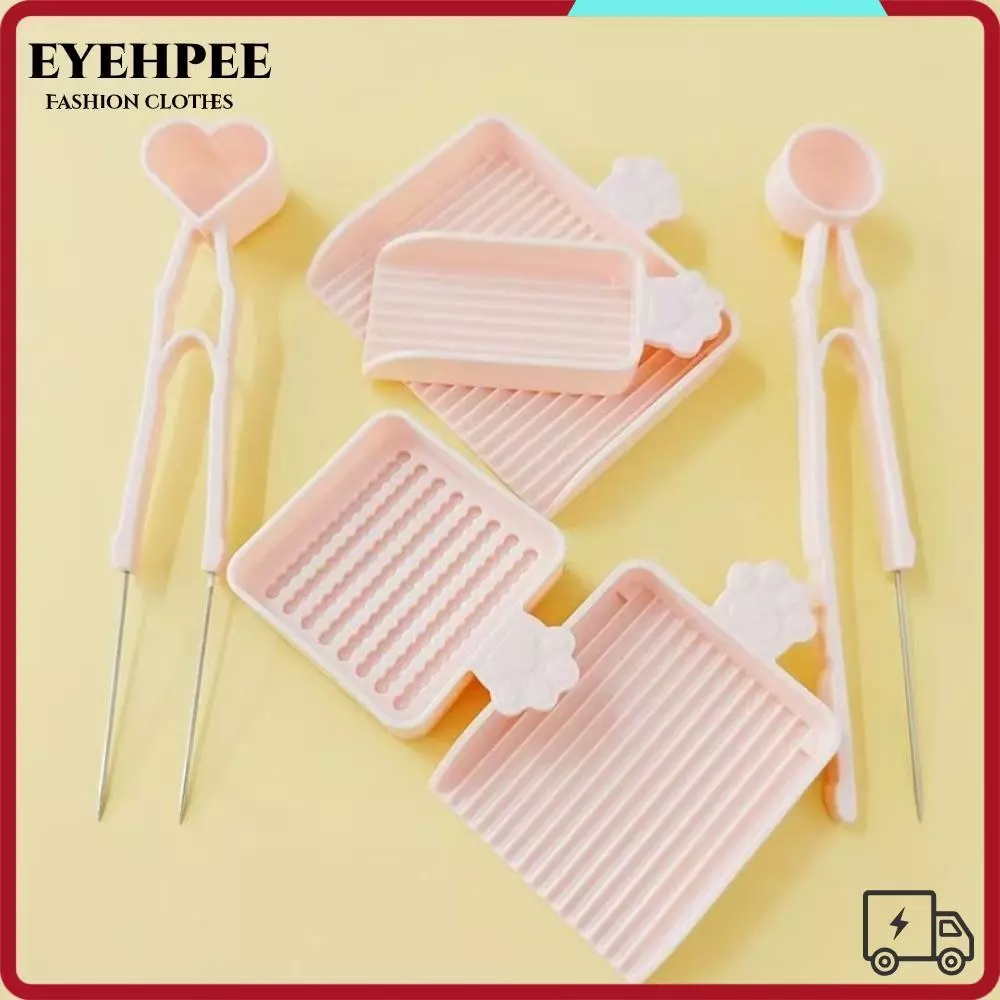EYEHPEE 3 / 4 / 5 Cái / bộ Nhíp kim đơn hạt cầu chì, Hạt cầu chì 2.6mm DIY Handmade Cầu chì hạt Bộ khay chọn, Hạt nhựa đệm hiệu quả Dụng cụ phân loại hạt nhựa