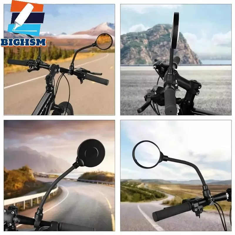 [BIGHSM] Gương chiếu hậu xe đạp xoay 360 độ HD Chống sốc góc rộng trong suốt cho xe đạp điện Xe đạp leo núi Đi xe an toàn