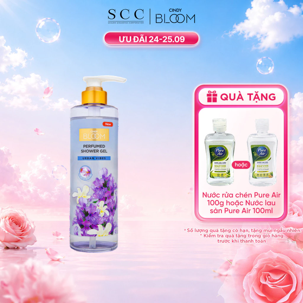 Sữa Tắm Nước Hoa CINDY BLOOM Urban Vibes Tự Tin Cuốn Hút 640g