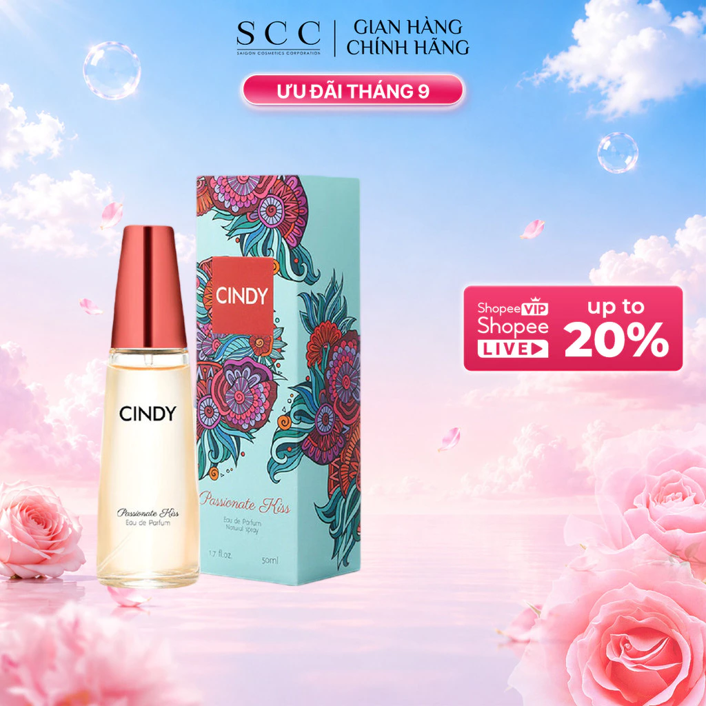 Nước Hoa Nữ CINDY Passionate Kiss Mùi Hương Gợi Cảm Sành Điệu 50ml