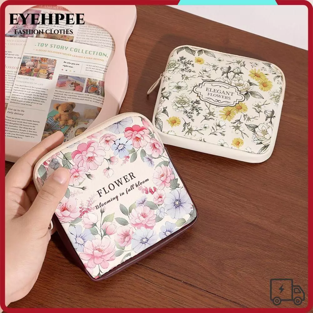 Túi đựng mỹ phẩm EYEHPEE, Túi đựng băng vệ sinh dung tích lớn đa năng, Bộ sắp xếp cáp dữ liệu Mini PVC di động