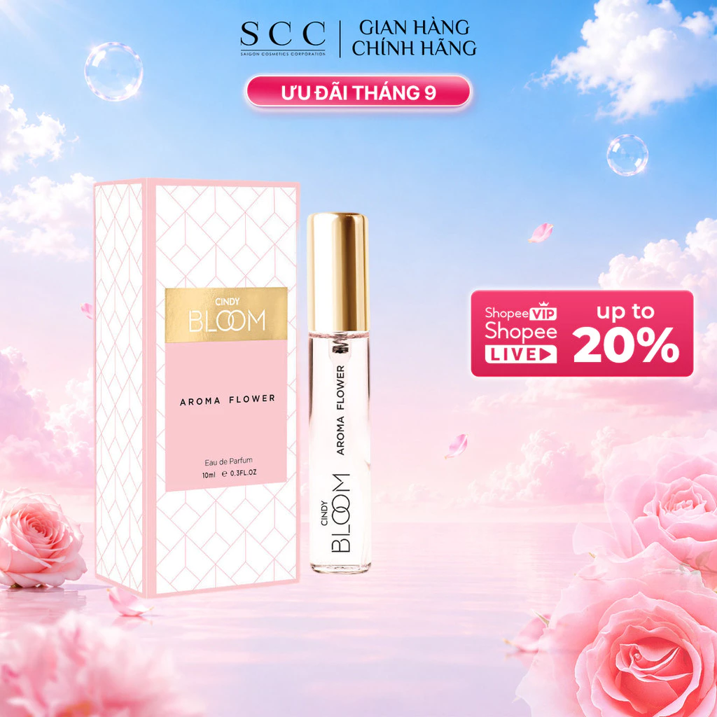Nước Hoa Nữ CINDY BLOOM Aroma Flower Hương Ngọt Ngào Nữ Tính 10ml